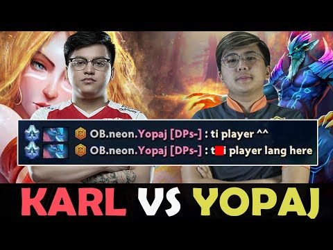 T1.KARL MACHINE GUN LINA vs OB.neon.YOPAJ LESHRAC | DOTA 2 Gameplay