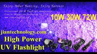 Ravlygte 30W & 72W UV flashlight real shot UV latarka