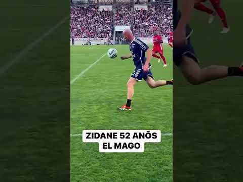 Zidane 52 Age magic skills ☠️🤯 #zinedinezidane #zidane #skills #magic #dribble #legend #football