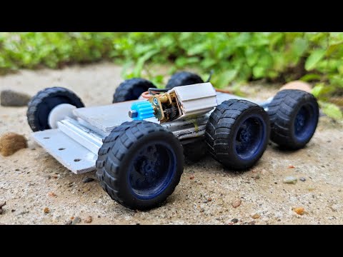 6x6 Extreme Torque Vehicle | Slowest but Strongest DIY Machine (N20 Motor + Worm Gears)