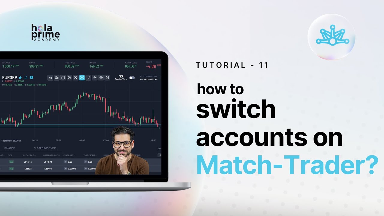 So wechseln Sie zwischen Handelskonten bei Match Trader | Hola Prime