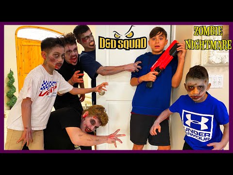 A ZOMBIE NIGHTMARE | ZOMBIES SNEAK ATTACK DAMIAN | D&D SQUAD BATTLES