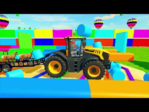LOAD AND TRANSPORTING SHEEP WITH COLORED TRACTORS - FS22 #1