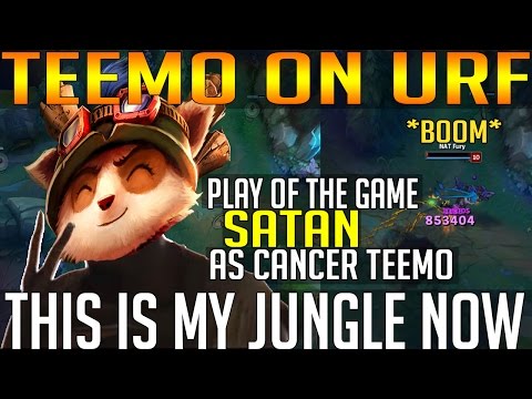 TEEMO ON URF ( Ultra Rapid Fire )  | Teemo Montage |