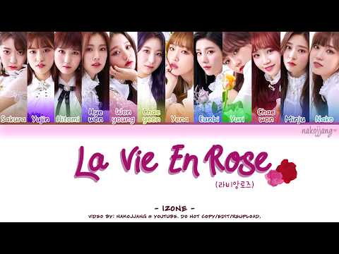 ꜱᴏɴɢ ʟʏʀɪᴄꜱ ✓ - La Vie En Rose | Iz*One - Wattpad