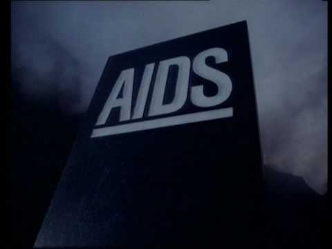 Still frame from Don't Die of Ignorance ("Monolith") (UK Government (DHSS), 1986)