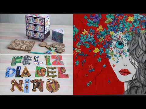 ManosalaObraTv 2019 Programa 55 -  Pintar Flores -Brillantina - Sellos -