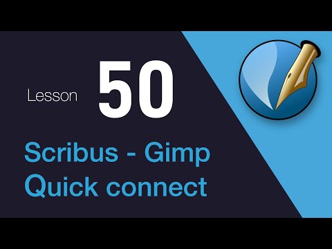 50) Scribus to Gimp Quick connect