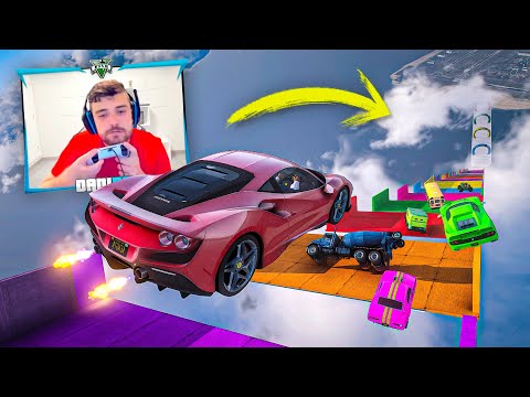 MEGA RAMP BUT I DRIVE DOWN IT WITH MY CHIN! NEVER SEEN BEFORE! - GTA 5 ONLINE