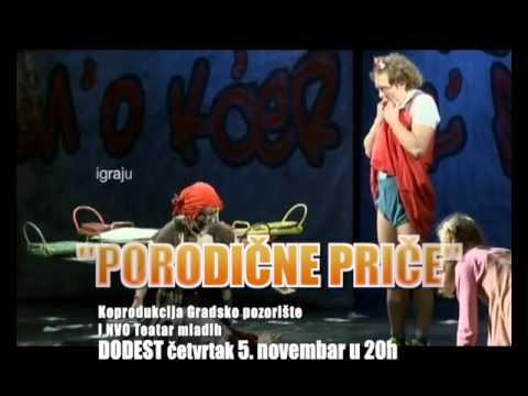 "Porodične priče", Četvrtak 05. novemabar, sala DODEST u 20h
