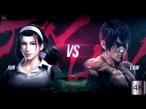Tekken 8 Gameplay - Jun Kazma VS MarshallLaw (Sanctum Stage)