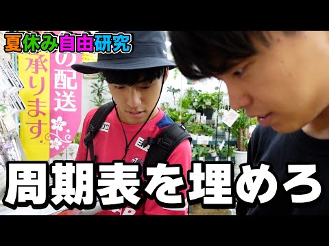 英語文化学科 【自由研究】理系京大生が本気出したら一日で元素何個集まる！？