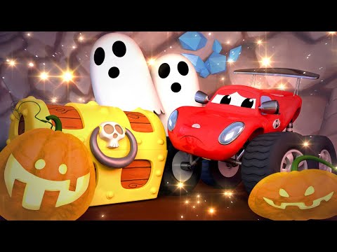 Monster Town - Halloween: Die Kristallhöhle - Lastwagen Zeichentrickfilme für Kinder 🚓 🚒