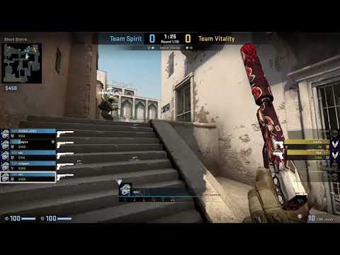 CS:GO POV Demo Spirit mir (26/20) vs Vitality (de_dust2)