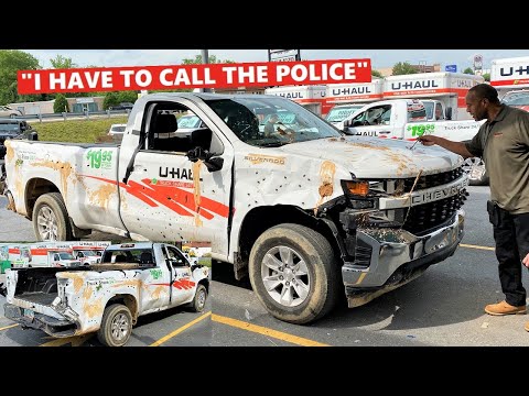 Renting a UHAUL Truck, DESTROYING it, Then Returning it... *PRANK (It's Not Their Truck)