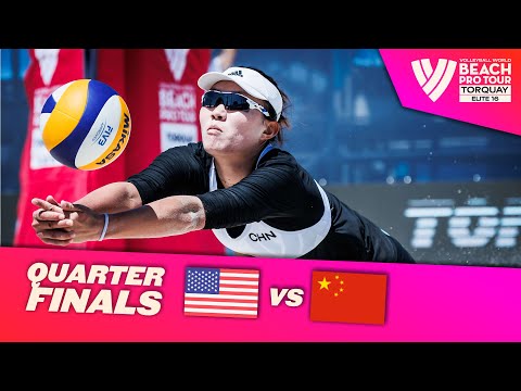 Nuss / Kloth vs. Xia / Lin - Quarter Final Highlights Torquay 2022 #BeachProTour