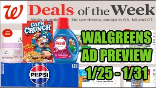WALGREENS AD PREVIEW 1/25 - 1/31