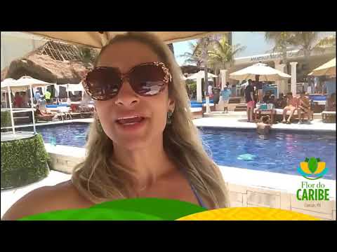 Paulinha Cunha conhecendo o Mandala Beach