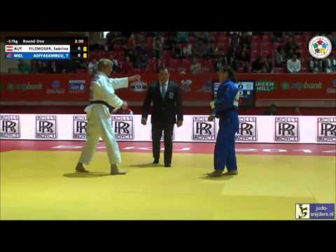 Judo 2014 Grand Slam Baku: Filzmoser (AUT) - Adiyasambuu (MGL) [-57kg]