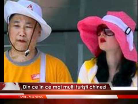 Din ce în ce mai mulţi turişti chinezi – VIDEO