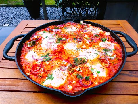 Shakshuka - das beliebteste Spiegelei der Welt! Heute mit Italienischen Akzent. Vegetarisch. One Pot