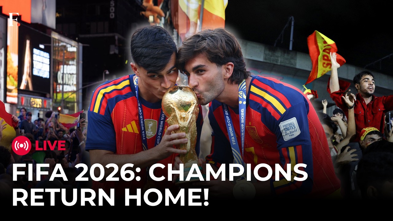 Spain's Football Team Arrives in Madrid After Winning Against Argentina | FIFA World Cup 2026 LIVE