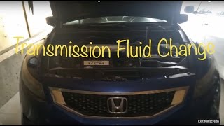 2008+ Honda accord auto transmission fluid change