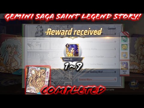 Saint Seiya: Awakening (KOTZ) - Gemini Saga Saint Legend Story! Easiest New Saint Story! Completed!