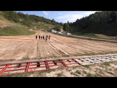 Crossodromo-Ponte a Egola-Santa Barbara. Giro di pista a Piedi,curva per curva