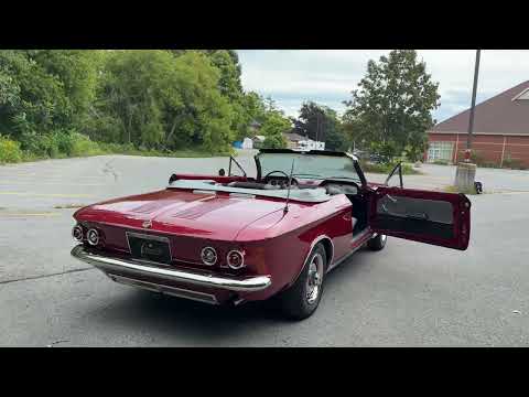 **SOLD by CCC Auction – Last Chance System** 1964 Chevrolet Corvair Monza Spyder Convertible 4-Speed Manual, Restored, Inspected