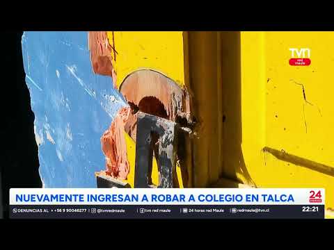 Colegio de Talca mantiene récord de robos | 24 Horas TVN - Red Maule