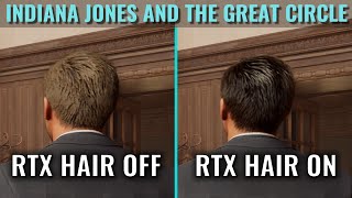 RTX Hair On vs Off - Indiana Jones and the Great Circle - Update 5 - 1440p