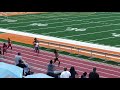 Mikia Hutchings 100m dash 1st place