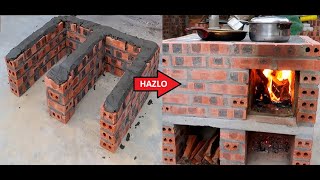 Crear una estufa de leña sin humo al aire libre en zona rural