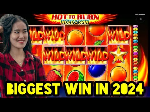 Hot to Burn Hold and Spin Slot biggest win in 2024