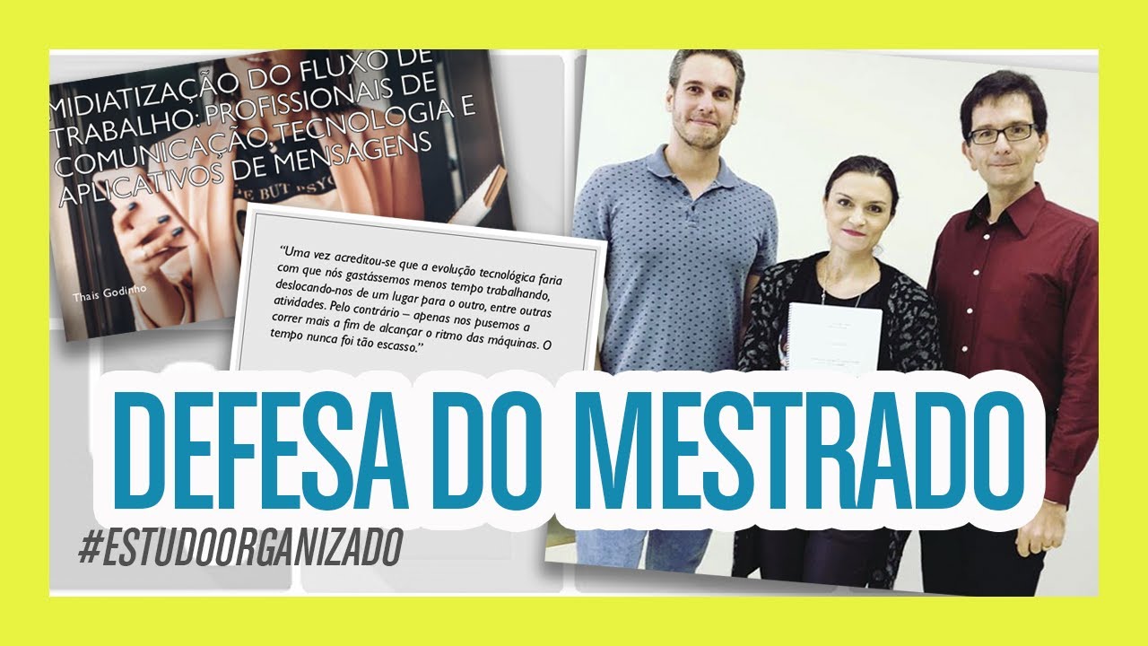 Minha defesa do mestrado 📚 Passei com nota 10! Como foi & dicas