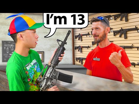 Buying Guns While Acting Like A Kid