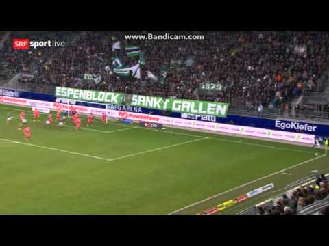 Raiffeisen Super League: FC St. Gallen 1:5 Grasshoppers Zürich (21. Spieltag, 16.02.14)