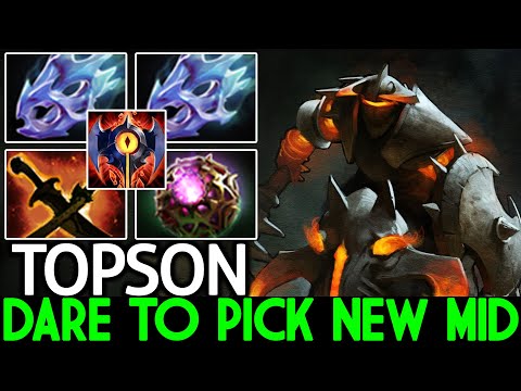 TOPSON [Chaos Knight] Dare to Pick New Mid Destroy SEA Ranked Dota 2