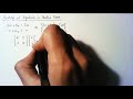 Linear Algebra Solving Systems Of Equations