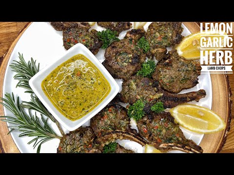 GRILLED LEMON GARLIC HERB LAMB CHOPS