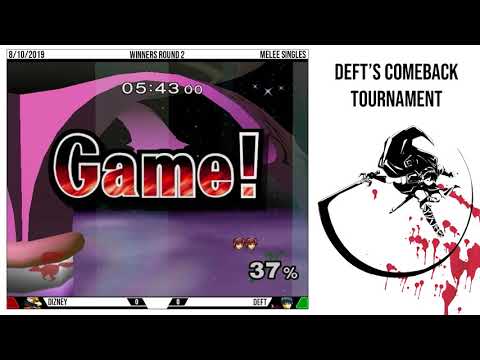 DCT Melee Singles - Dizney (Fox) Vs. deft (Marth) - Winners Round 2