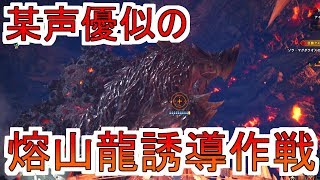 【MHW実況】グダグダでもクリアできます！？某声優似の熔山龍誘導作戦！［モンスターハンターワールド］