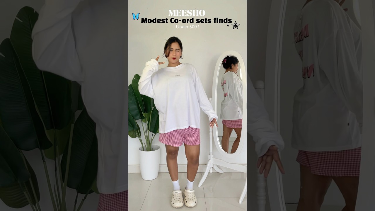 Meesho Modest Coord Set Haul 😭💗 #meeshofinds #meeshohaul #meesho #coordset #shorts #review #fy