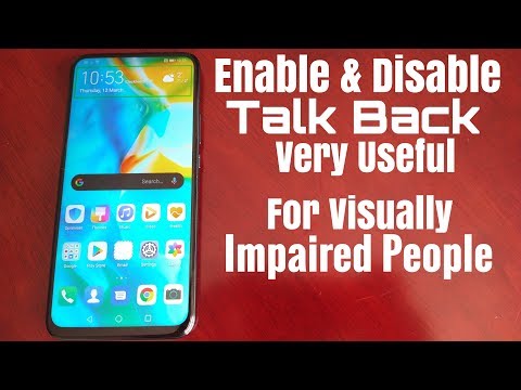 Huawei P Smart Z Enable/Disable Talk Back Voice Assistant Useful For Blind Persons
