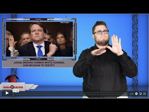 Judge orders former white counsel Don McGahn to testify (ASL - 11.26.19)