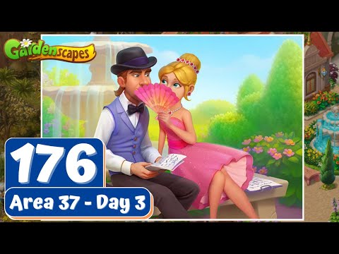 Gardenscapes - Part 176 - Area 37 - Day 3 - Gameplay