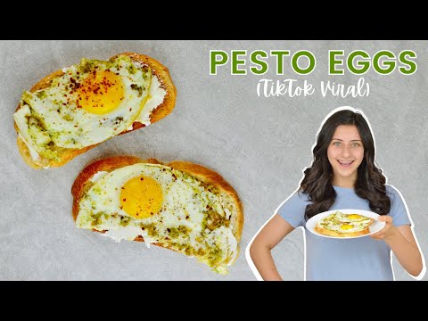 Viral Pesto Eggs on Toast