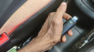 How to release hand brake in maruti Swift car