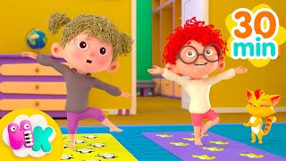 Yoga Class for Baby & Toddlers 🧘🏻 Songs for Kids | HeyKids Nursery Rhymes